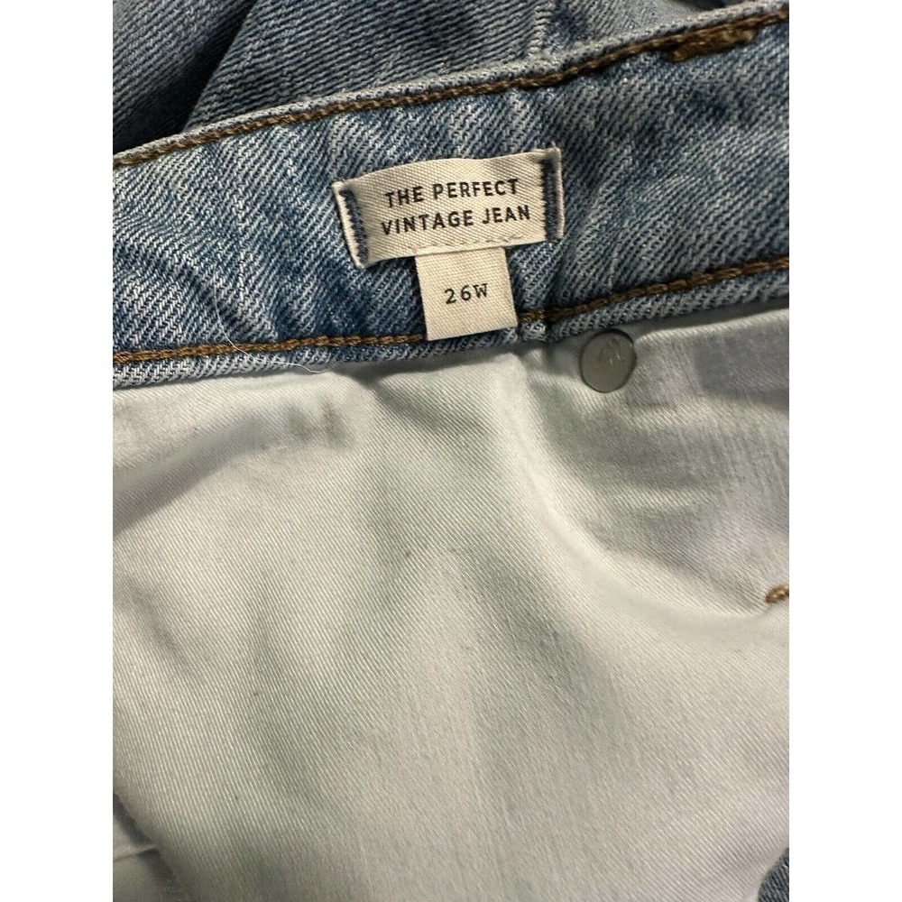 NWT Madewell Womens The Perfect Plus Vintage Jeans 26W Denim Magic Mom Jeans - Picture 15 of 16